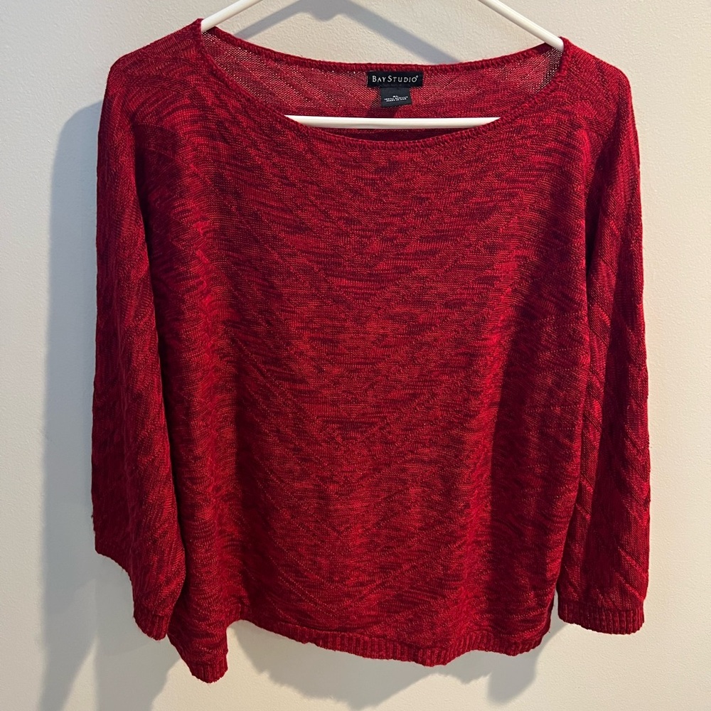 🛑 SALE 🌻 Bay studio red lightweight sweater